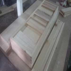 천연 원목 건강 트윈 서랍 책상(소나무) (1800*740*350)(샌딩)(1개)