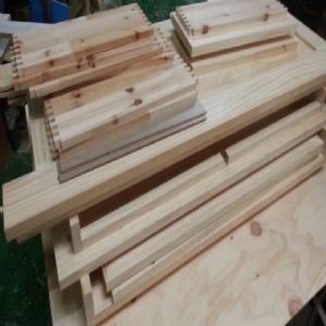 시즈닝 주방수납장 트윈 18mm(소나무) (900*1050*450)(샌딩)(1개)