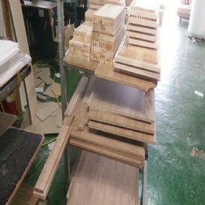 싱크대 ( 하부장3970 mm * 700 mm * 570 mm)(물푸레문짝)(0 mm)(내부장 오크색)