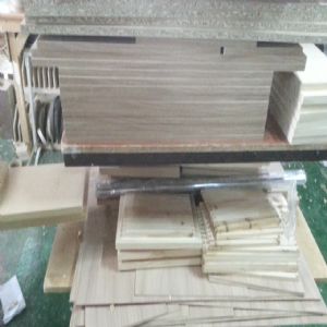 싱크대 ( 상부장1400 mm * 800 mm * 310 mm 하부장3218 mm * 700 mm * 570 mm)(소나무문짝)(0 mm)(내부장 오크색)