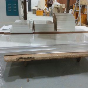 양쪽문 수납장 (붙박이장 대용 가능)(UV고광택화이트) (750*1735*325)(1개)