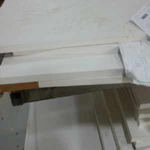 싱크대 ( 하부장3000 mm * 700 mm * 570 mm)(UV백색)(0 mm)(내부장 백색)