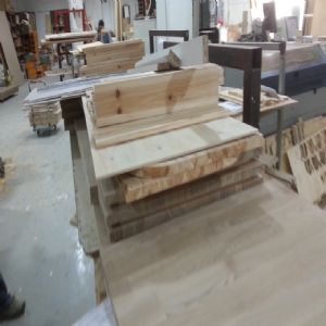 싱크대 ( 상부장2820 mm * 800 mm * 310 mm 하부장2725 mm * 700 mm * 570 mm)(물푸레문짝)(0mm)(내부장 백색)