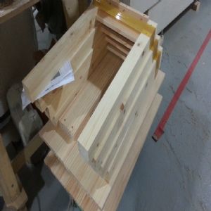 천연 원목 미싱 책상(2.우)(소나무) (1300*700*600)(1개)