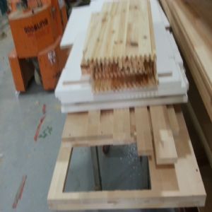 싱크대상판 원목(특수목) 36mm(뒷턱포함,싱크볼 별매)(볼 JS850)(자작나무) (1450*36*560)(1개)