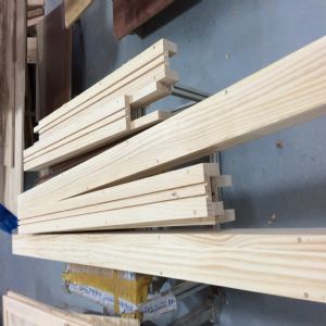 원목 시즈닝 2단 여닫이