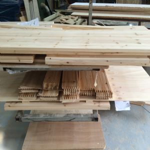 모던수납 침대(삼나무) (2000*400*1500)(샌딩)(1개)