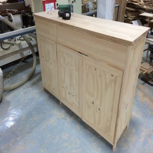 시즈닝 주방수납장 트리오  18mm(소나무) (1630*1100*500)(1개)