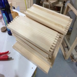 원목 짜임 토이박스  (이동식) (소나무) (400*200*400)(2개)