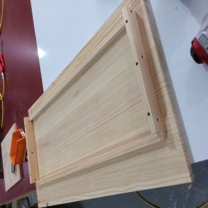 시즈닝 아일랜드 식탁 24mm(소나무) (1000*850*550)(샌딩)(1개)