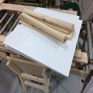 싱크대상판 원목(특수목) 36mm(뒷턱포함,싱크볼 별매)(기타볼(도면))(물푸레) (2640*36*630)(샌딩)(1개)