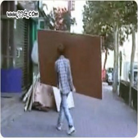 무거운 합판 쉽게 운반 하는방법 (동영상)