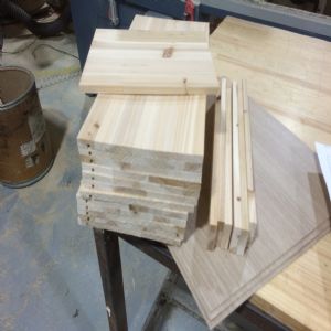 싱크대 ( 상부장3600 mm * 800 mm * 310 mm 하부장2500 mm * 700 mm * 570 mm)(소나무문짝)(0mm)(내부장 오크색)