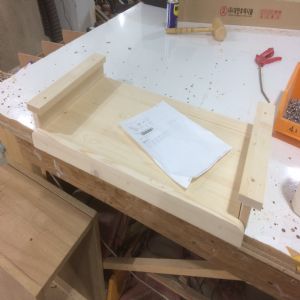 싱크대 ( 상부장4168 mm * 800 mm * 310 mm 하부장4168 mm * 700 mm * 570 mm)(물푸레문짝)(0 mm)(내부장 오크색)