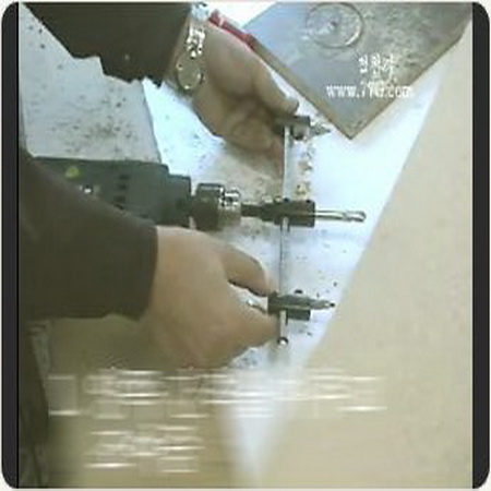 스피커제작용 두께 25mmMDF에 150mm 구멍 뚫는 방법(동영상)