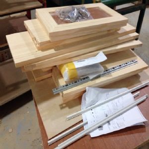 베이직 트윈벽장 18mm(소나무) (600*500*220)