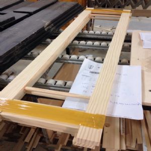 원목 하트 파티션(소나무) (600*1200*24)