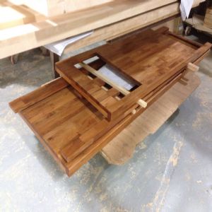 싱크대 ( 하부장3200 mm * 700 mm * 600 mm)(베이직 뉴송+자작4mm)(내부장 백색)