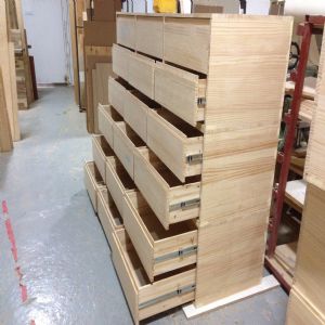 모던수납 침대(소나무) (2000*500*1200)