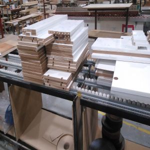 양쪽문 수납장 (붙박이장 대용 가능)(UV고광택화이트) (1000*2100*360)