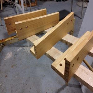 블럭 레고 테이블(소나무) (1000*300*800)