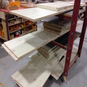 수납장 코팅합판 +자작원목문짝