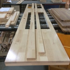 앨더 원목싱크대 ( 하부장2268 mm * 700 mm * 600 mm)(앨더오리나무(오일코팅))(내부장 오크색)