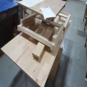 천연 원목 건강 일반 책상 서랍없음(자작나무) (1800*600*900)