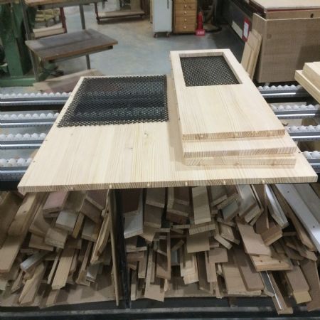 날씨에 마추어 에어컨 실외기 가리개 반제품 입니다.