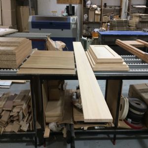 싱크대 ( 하부장2230 mm * 700 mm * 600 mm)(베이직 뉴송+자작4mm)(내부장 오크색)