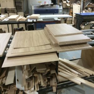 싱크대 ( 하부장5486 mm * 700 mm * 600 mm)(UV백색)(내부장 오크색)