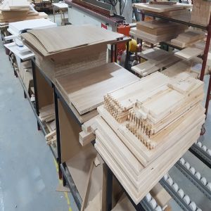 싱크대 ( 하부장3214 mm * 700 mm * 600 mm)(자작나무(요트공법))(내부장 오크색)