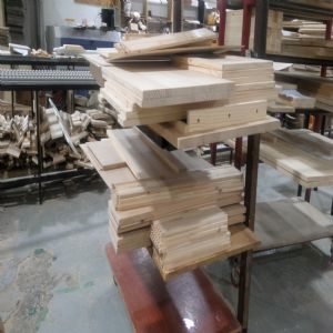 시즈닝 특대형 아일랜드 식탁 24mm(소나무) (1400*840*550)