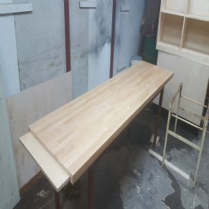 하드우드 원목상판  42mm(요트등급 친환경 제품)(오리나무) (1520*42*630)