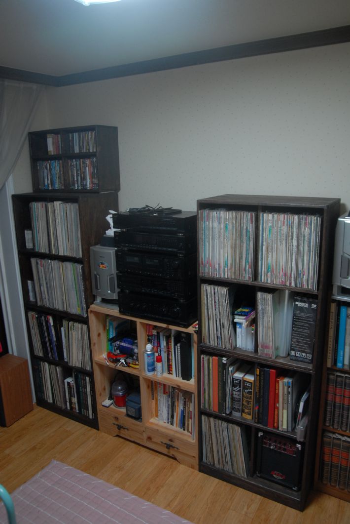 물푸레로 만든 LP 장