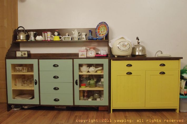 유로원목그릇유리문수납장&시즈닝주방수납장 트윈&침상형 원목수납의자