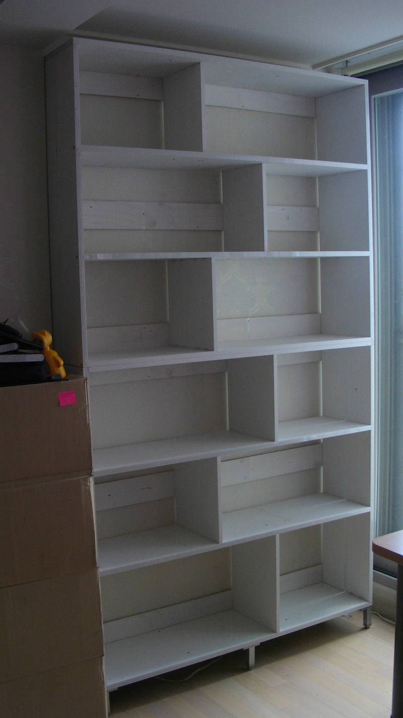 책장과 수납장 재조립
