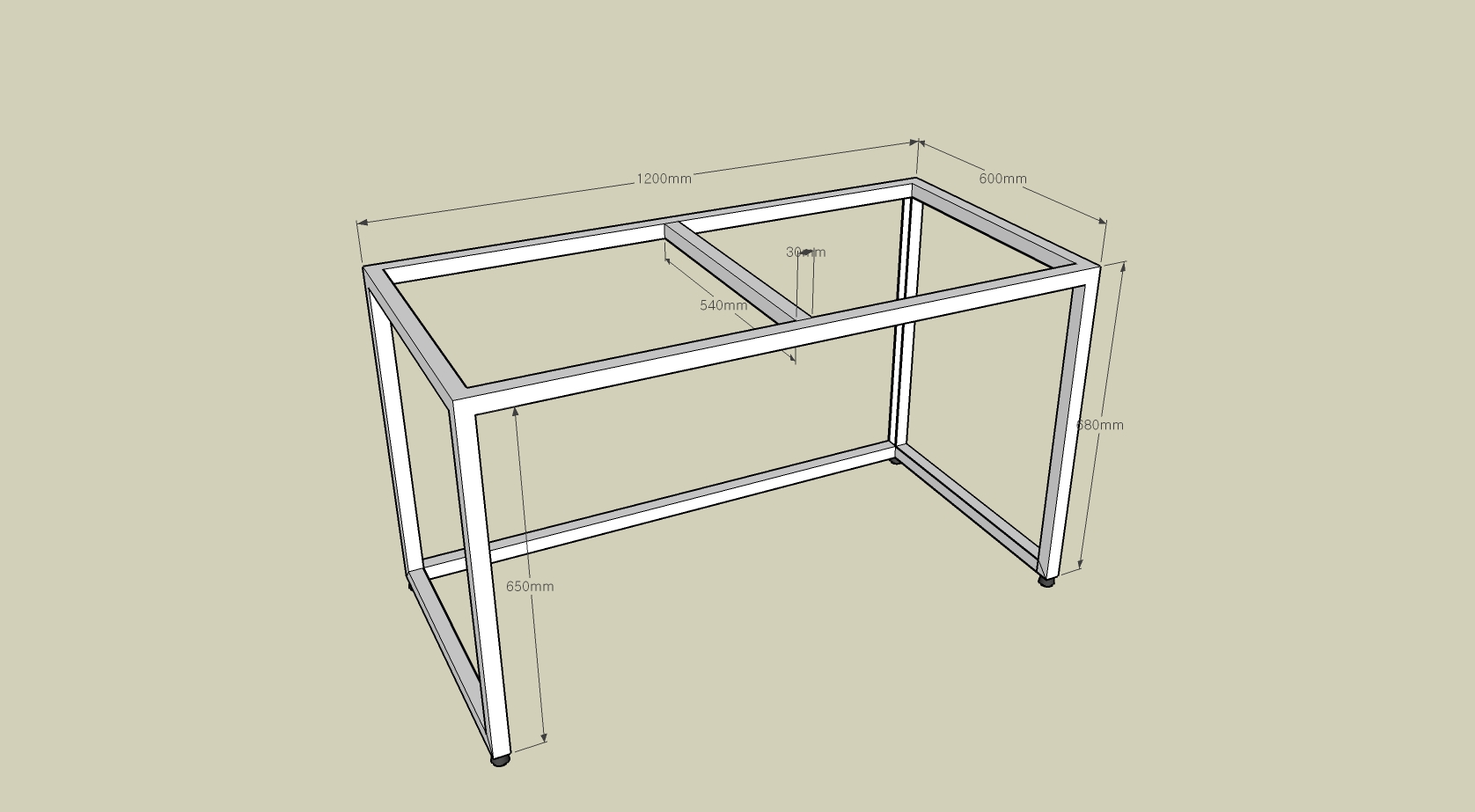 자작나무합판으로 만든 책상과 거실탁자