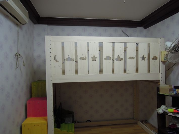 스마트 2층 침대(사이드스텝 공간박스)