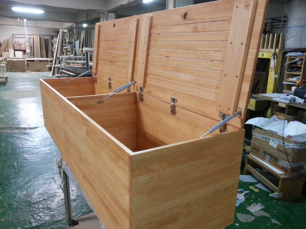 모던수납 침대(소나무) (2000*500*1100)(샌딩 조립 페인트)(스테인 바니쉬 네츄럴 오크)(반광)(1개)