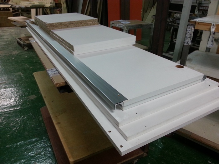 양쪽문 수납장 (화이트)(코팅) (830*2000*500)(1개)