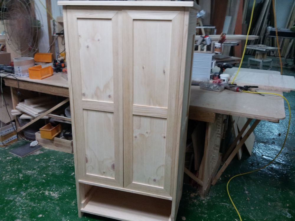 시즈닝 쥬니어 원목장 트윈(소나무) (800*1600*550)(1개)