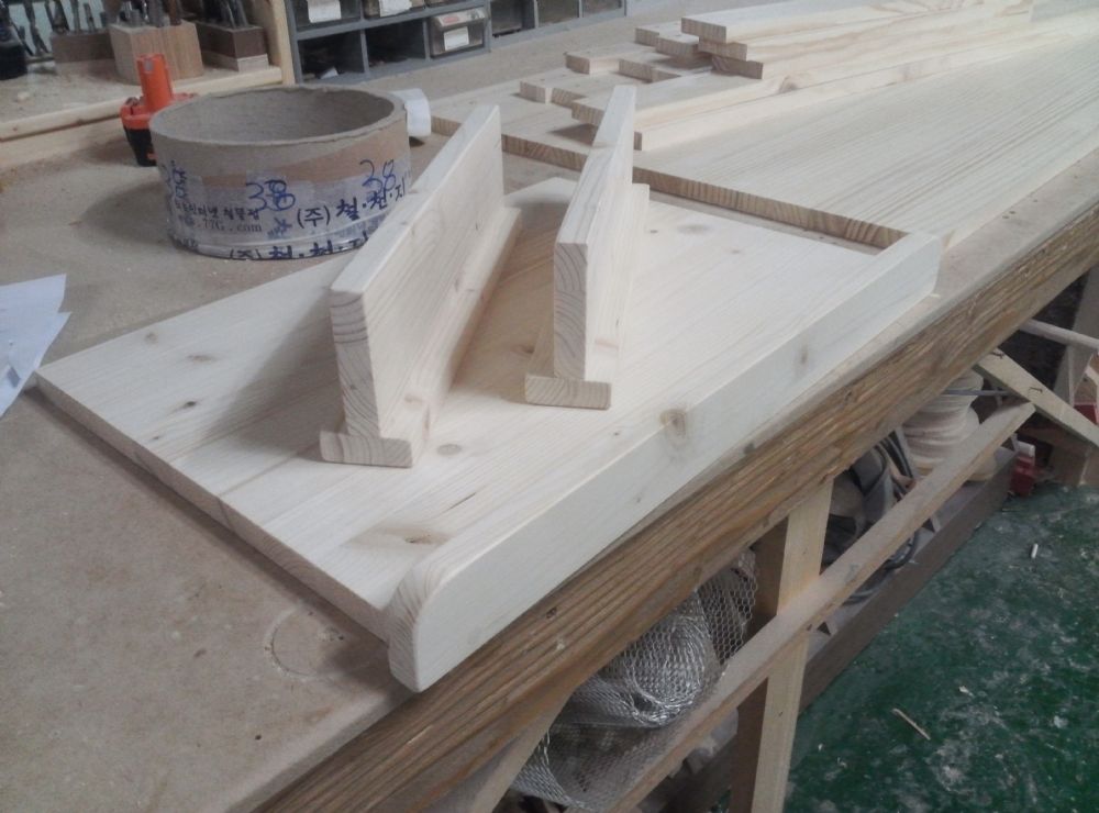 원목 맞춤 키보드판(샌딩포함)(스프러스) (500*85*370)(1개)