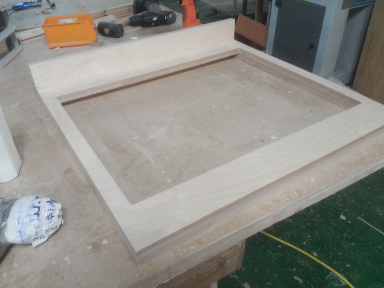 쿡탑용 서랍싱크장(자작합판) (620*160*590)(샌딩)(1개)