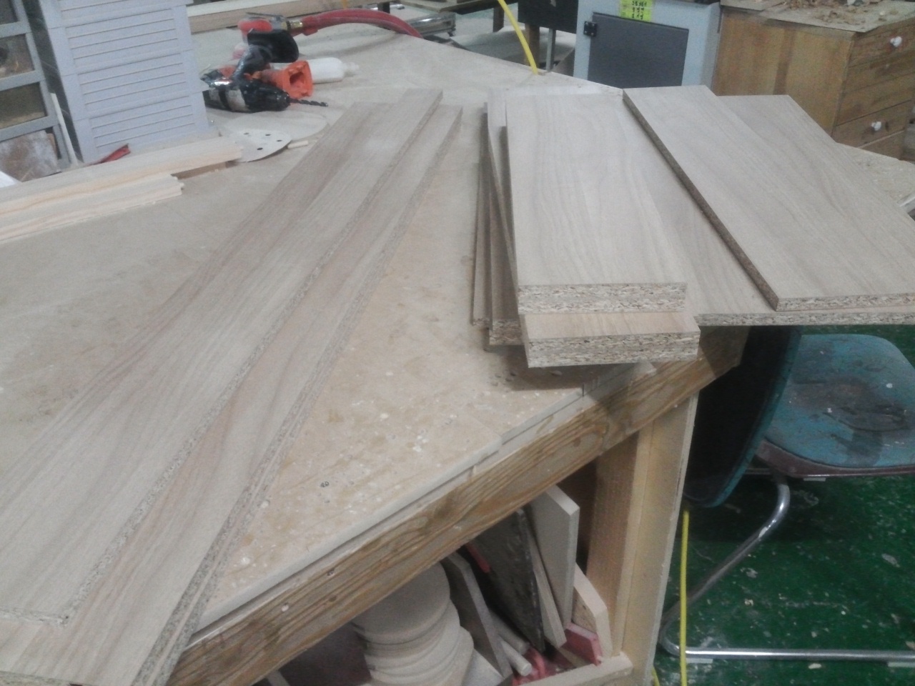 미닫이 간편 수납장 (2.오크색)(코팅) (1200*800*400)(1개)