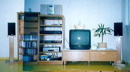 TV랙, 5단 Audio랙, 스피커 스탠드, CD랙 완성기