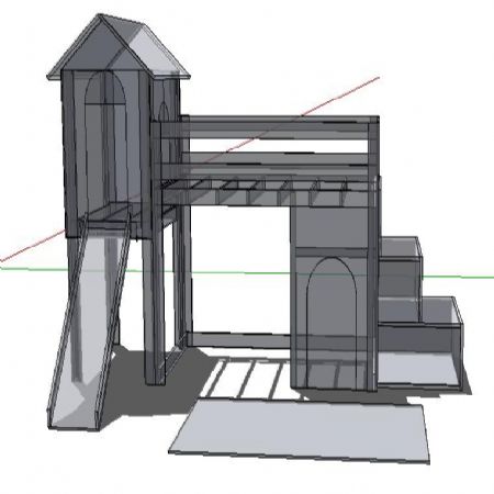이층 벙커 침대 만들었습니다.