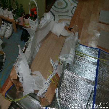 MDF 만든 주방 수납장, 중문 문틀 제거.