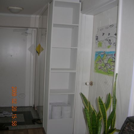 신발장 옆 코너장 제작