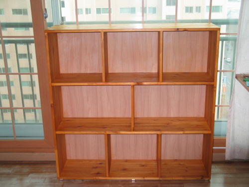 삼나무 집성목으로 책장 만들기^^